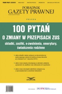 Poradnik Gazety Prawnej. 100 pytań - okładka książki