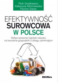 Efektywność surowcowa w Polsce. - okładka książki