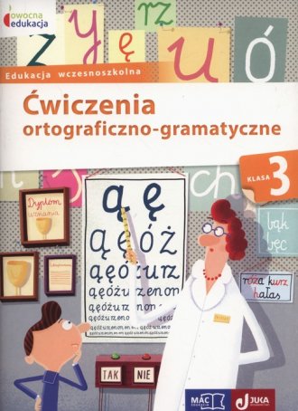 Owocna edukacja. Ćwiczenia ortograficzno-gramatyczne - okładka książki