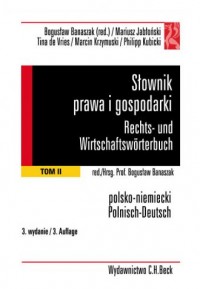 Słownik prawa i gospodarki. Rechts-und - okładka książki