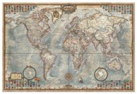 Świat mapa stylizowana polityczna - zdjęcie zabawki, gry