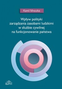 Wpływ polityki zarządzania zasobami - okładka książki