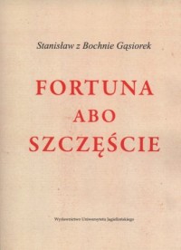 Fortuna albo szczęście - okładka książki