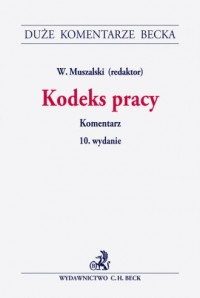 Kodeks pracy. Komentarz. Seria: - okładka książki