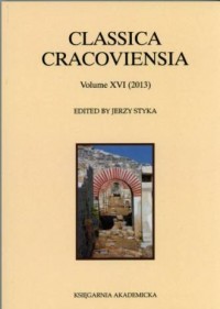 Classica Cracoviensia vol. 16, - okładka książki