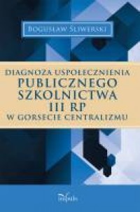 Diagnoza uspołecznienia publicznego - okładka książki