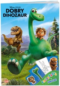 Dobry dinozaur. Kolorowanka i naklejki - okładka książki