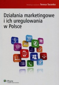 Działania marketingowe i ich uregulowania - okładka książki
