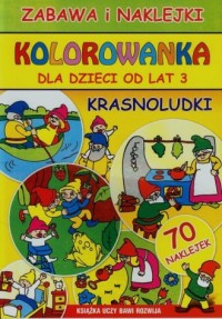 Krasnoludki kolorowanka - okładka książki