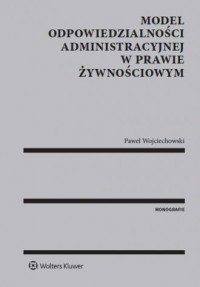 Model odpowiedzialności administracyjnej - okładka książki