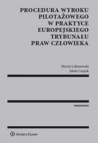 Procedura wyroku pilotażowego w - okładka książki