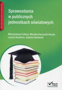 Sprawozdania w publicznych jednostkach - okładka książki