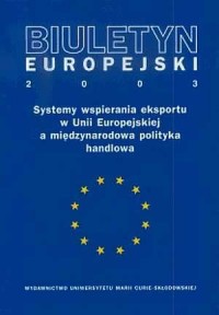 Biuletyn Europejski 2003. Systemy - okładka książki