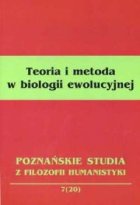 Teoria i metoda w biologii ewolucyjnej. - okładka książki