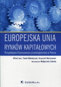 Europejska unia rynków kapitałowych. - okładka książki