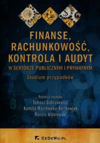 Finanse, rachunkowość, kontrola - okładka książki