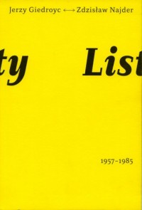 Listy  1957-1985. Jerzy Giedroyć - okładka książki