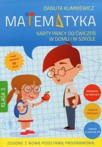 Matematyka 1. Karty pracy do ćwiczeń - okładka książki