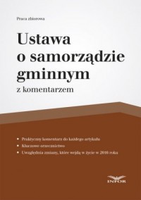 Uustawa o samorządzie gminnym z - okładka książki