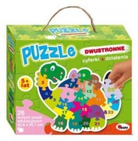 Cyferki działania dinozaur (puzzle - zdjęcie zabawki, gry