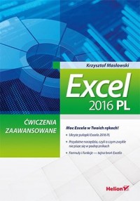 Excel 2016 PL. Ćwiczenia zaawansowane - okładka książki
