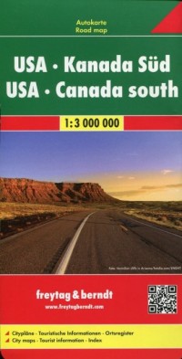 Mapa samochodowa USA, Kanada część - okładka książki