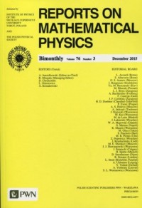 Reports on Mathematical Physics - okładka książki