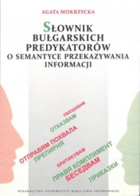 Słownik bułgarskich predykatorów - okładka książki