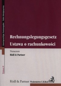Ustawa o rachunkowości. Rechnungslegungsgesetz - okładka książki