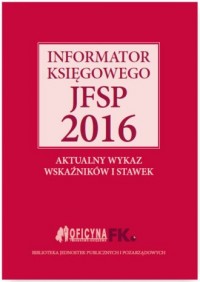Informator księgowego JFSP 2016. - okładka książki