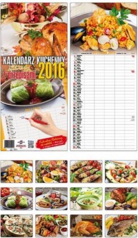Kalendarz 2016. Kuchenny z przepisami - okładka książki