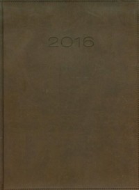 Kalendarz 2016. Vivella (A4, ciemnobrązowy) - okładka książki