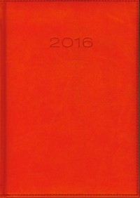 Kalendarz 2016. Vivella (A5, pomarańczowy) - okładka książki