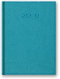 Kalendarz 2016. Vivella (B6, turkusowy) - okładka książki