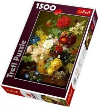 Martwa natura z kwiatami (puzzle - zdjęcie zabawki, gry