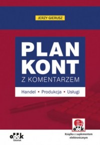 Plan kont z komentarzem - handel, - okładka książki