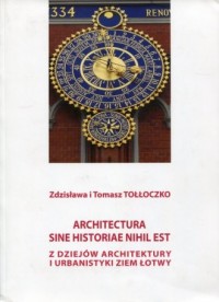 Architectura sine historiae nihil - okładka książki