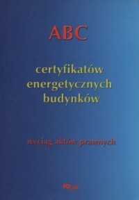 ABC Certyfikatów energetycznych - okładka książki