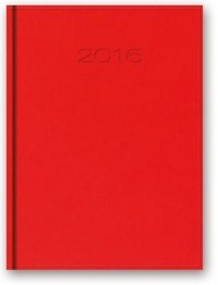 Kalendarz 2016. B5, czerwony - okładka książki