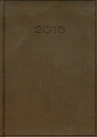 Kalendarz 2016. Vivella A5, ciemnobrązowy) - okładka książki
