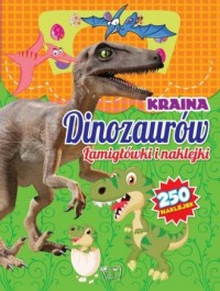 Kraina dinozaurów, łamigłówki i - okładka książki