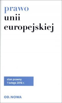 Prawo unii europejskiej - okładka książki