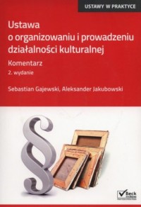 Ustawa o organizowaniu i prowadzeniu - okładka książki