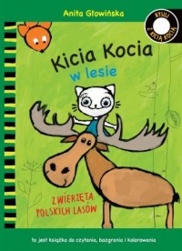 Kicia Kocia w lesie. Kolorowanka - okładka książki