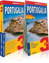 Portugalia. 3w1: przewodnik + atlas - okładka książki