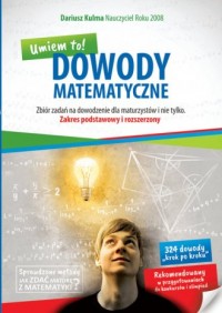 Dowody matematyczne Zbiór zadań - okładka podręcznika