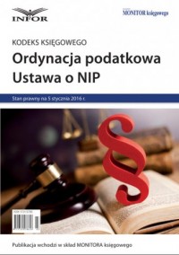 Ordynacja podatkowa. Ustawa o NIP. - okładka książki