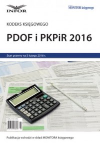 PDOF  i  PKPiR  2016. Kodeks Księgowego - okładka książki