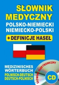 Słownik medyczny polsko-niemiecki - okładka książki