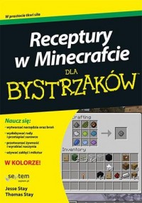 Receptury w Minecrafcie dla bystrzaków - okładka książki